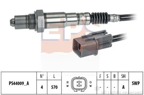 KIA Лямбда-зонд CEED 1.6 GDI 12-18, HYUNDAI ELANTRA IV 1.6 CVVT 06-11 для EPS 1.998.346 фото товару