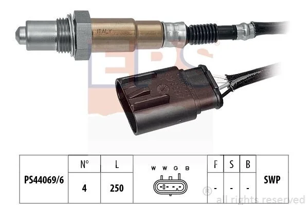 <strong>FIAT Лямбда-зонд FIORINO Мінівен 1.4 08-, PUNTO 1.2/1.4 12-, ALFA ROMEO MITO 1.4 11-18 EPS 1.998.381 (фото 1)</strong>