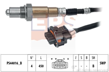 OPEL лямбда-зонд (4 конт.) Corsa C 1,0 SAAB 9-3 1,8i EPS 1.998.384 фото товару