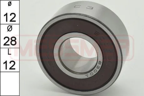 Підшипник 63001-2Z/C3PLHT23B Ball Bearing (28x12x12) для ERA 218000 фото товару