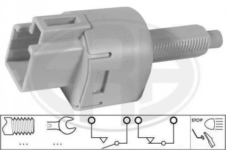 Вмикач сигналу стоп для Mitsubishi, Peugeot, Toyota, Daihatsu, Lexus ERA 330738 фото товару