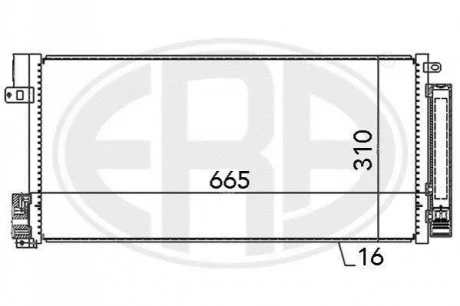Радіатор для ERA 667004 фото товару