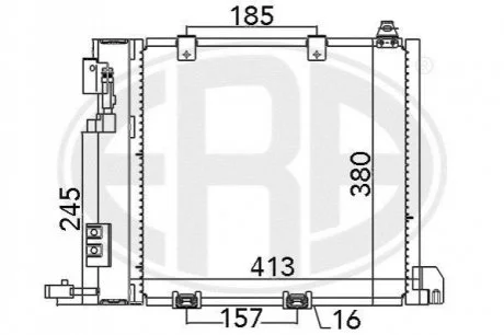 Радіатор для ERA 667011 фото товару