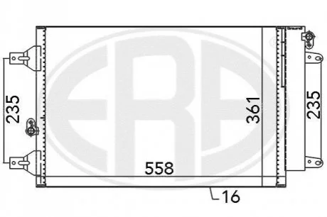 Радіатор для Volkswagen, Seat, Ford ERA 667059 фото товару