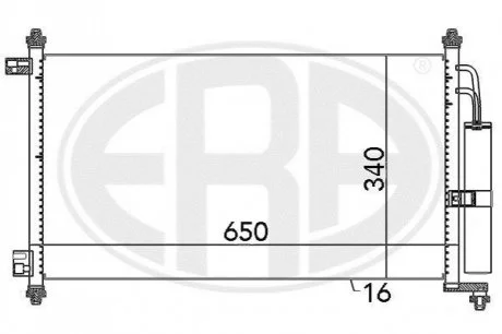 Радіатор для Nissan ERA 667069 фото товару
