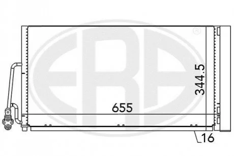 Радіатор для ERA 667090 фото товару