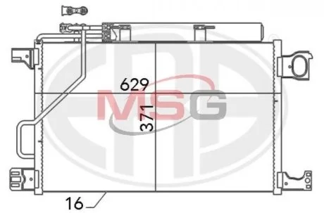Радиатор для Mercedes ERA 667105 фото товара