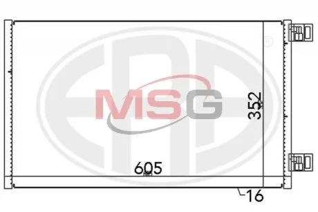 Радіатор для Renault, Mercedes ERA 667148 фото товару