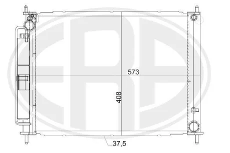 Радіатор кондиціонера для Renault ERA 667149 фото товару