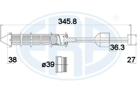 Осушувач кондицiонера для Skoda, Volkswagen, Seat ERA 668014 фото товару