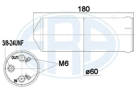 Осушувач кондицiонера для Nissan, Opel ERA 668016 фото товару