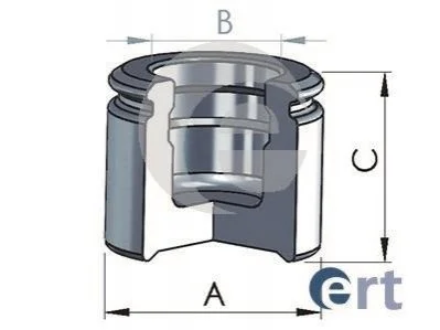 <strong>JEEP Поршень суппорта CHEROKEE 2.4 01-08, CHEROKEE 3.7 01-07, WRANGLER II 4.0 98-07 ERT 151524-C (фото 1)</strong>