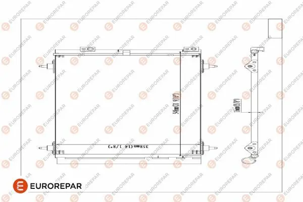 <strong>Радіатор кондиціонер Berlingo/Partner 1.6HDI 08- Eurorepar 1610161980 (фото 1)</strong>