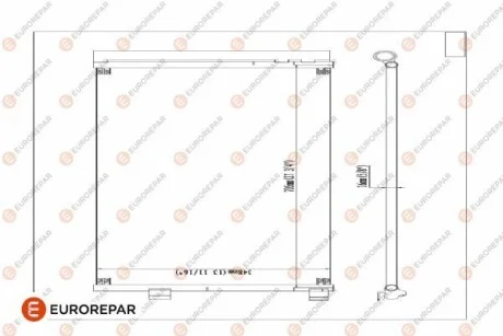 РАДІАТОР КОНДИЦІОНЕРА для Renault Eurorepar 1610163580 фото товару