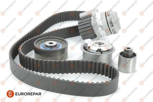 <strong>EUROREPAR К-кт. ГРМ (рем.+3шт.ролика+помпа+кріплення) AUDI 2,0TDI: A3/4/6 03- VW 2,0TDI: Golf V, Passat, Touran SKODA SEAT Eurorepar 1611885680 (фото 1)</strong>