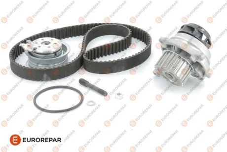 EUROREPAR AUDI К-кт. ГРМ (ремінь + ролик + помпа) A3/A4 1,6 VW Golf IV 1,6/2,0 SKODA 1,6/2,0 SEAT для Eurorepar 1611891380 фото товару