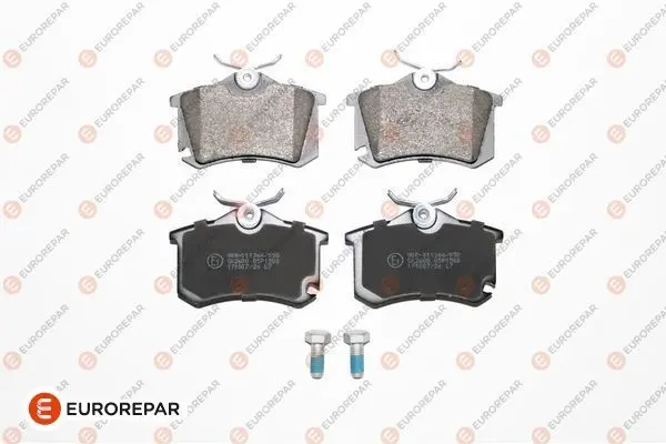 <strong>Гальмівні колодки зад. Caddy/Golf/Fabia II (TRW) Eurorepar 1617250080 (фото 1)</strong>