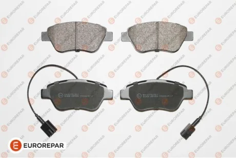 Гальмівні колодки пер. Nemo/Bipper 08- (BOSCH) (122.8x53.6) з датчиком для Eurorepar 1617283380 фото товару