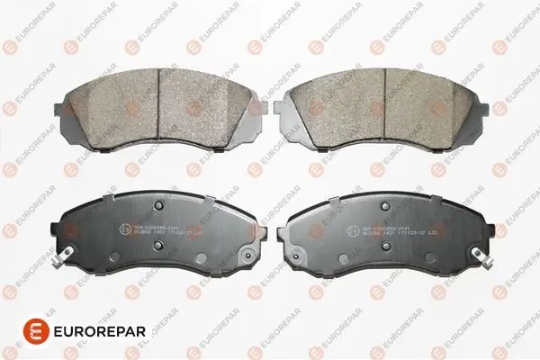 <strong>Гальмівні колодки пер. Hyundai H-1 08- (mando) Eurorepar 1617286080 (фото 1)</strong>