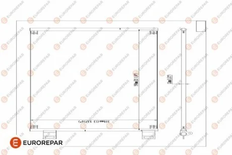 Радіатор кондиціонера для Renault, Mercedes Eurorepar 1618099880 фото товару