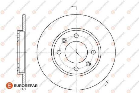 Диски гальмівні (к-т 2 шт.).)) Eurorepar 1618860980 фото товару