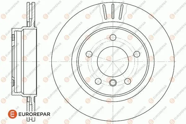 <strong>EUROREPAR BMW диск гальмівний задн. (вентил.) E46 Eurorepar 1618879980 (фото 1)</strong>