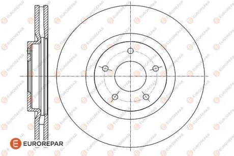 EUROREPAR NISSAN диск гальмівний передн.Qashqai,Renault Koleos для Eurorepar 1622812980 фото товару