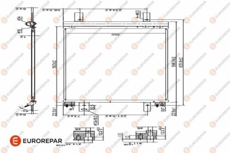 Радиатор кондиционера Eurorepar 1626267380 фото товара