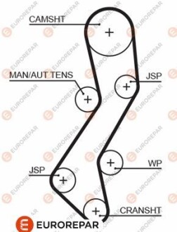 РЕМІНЬ ГРМ Eurorepar 1633136880 фото товару