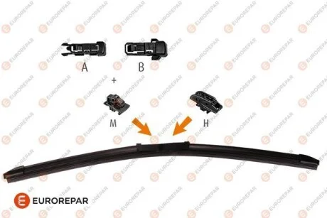Щітка склоочисника L700 для Citroen, Peugeot Eurorepar 1635455180 фото товару