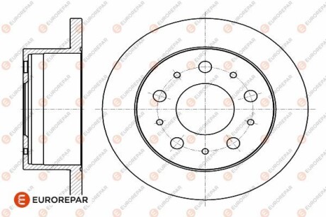 Диск гальмівний задній Jumper3-Boxer3 DIAM 280 EP 16 PSA Eurorepar 1642766780 фото товару