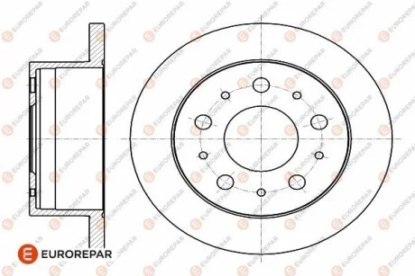 Диск гальмівний задній Jumper3-Boxer3 DIAM 280 EP 16 PSA для Eurorepar 1642766780 фото товару