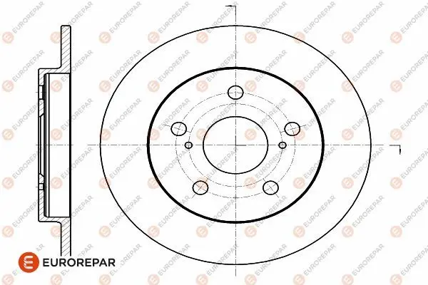 <strong>EUROREPAR TOYOTA гальмівний диск задн.(к-т = 2 шт) Corolla 07- Eurorepar 1642770380 (фото 1)</strong>