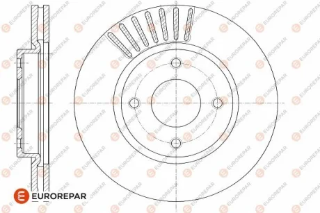 EUROREPAR NISSAN диск гальмівний передн.Tiida для Eurorepar 1642778380 фото товару