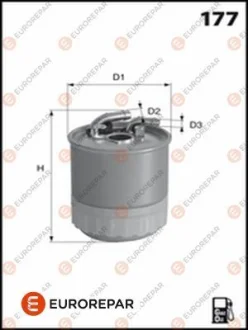 EUROREPAR DB фільтр палива з підігрівом Vito 14- для Mercedes Eurorepar 1643628580 фото товару