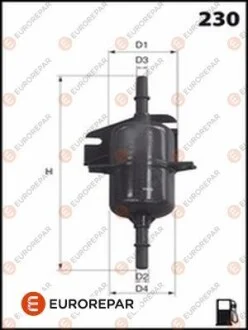 Фільтр паливний для Fiat Eurorepar 1643631380 фото товару