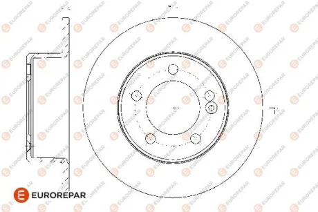 EUROREPAR RENAULT гальмівний диск задн.(к-т) Master 10- для Eurorepar 1667855080 фото товару