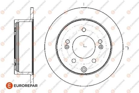 EUROREPAR KIA гальмівний диск задн.(к-т = 2 шт) Soul для Eurorepar 1667871780 фото товару