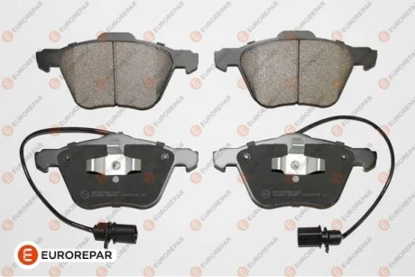 Гальмівні колодки пер. T4 1.9/2.4/2.5 D/TDI -03 (R16) (з датчиком) для Eurorepar 1675994980 фото товара