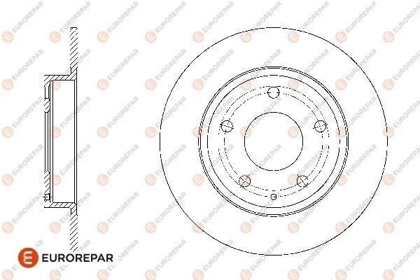 <strong>EUROREPAR MAZDA (к-т = 2 шт) диск гальм. задн. 3 13- Eurorepar 1676008480 (фото 1)</strong>