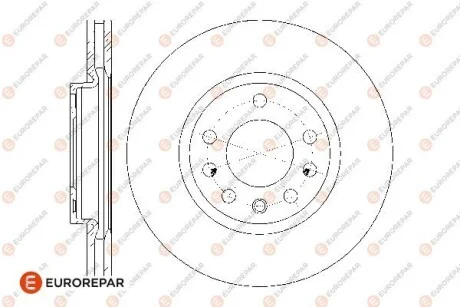 Диски гальмівні (к-т 2 шт) для Opel, Vauxhall Eurorepar 1676009680 фото товару