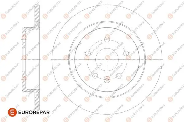 <strong>EUROREPAR (заміна на 1687780380) OPEL диск гальм. зад. (к-т) Astra K Eurorepar 1676010880 (фото 1)</strong>