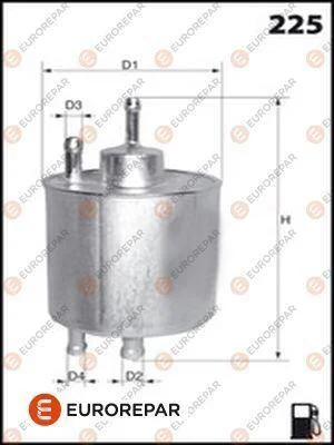 <strong>EUROREPAR DB фільтр паливний(4трубки) DB W202/210 1,8-5,8 M111-113137 Eurorepar E145091 (фото 1)</strong>