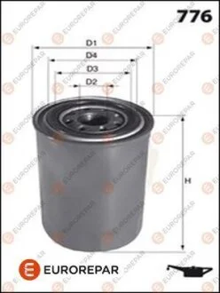 EUROREPAR NISSAN фільтр масляний Sunny 1,7/2,0D, Primera, Serena для Eurorepar E149150 фото товару