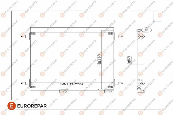 <strong>Радіатор кондиціонера Berlingo/Partner 1.6HDI 05- Eurorepar E163366 (фото 1)</strong>