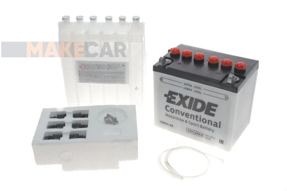 <strong>Стартерна батарея (акумулятор) EXIDE 12N24-4A (фото 1)</strong>