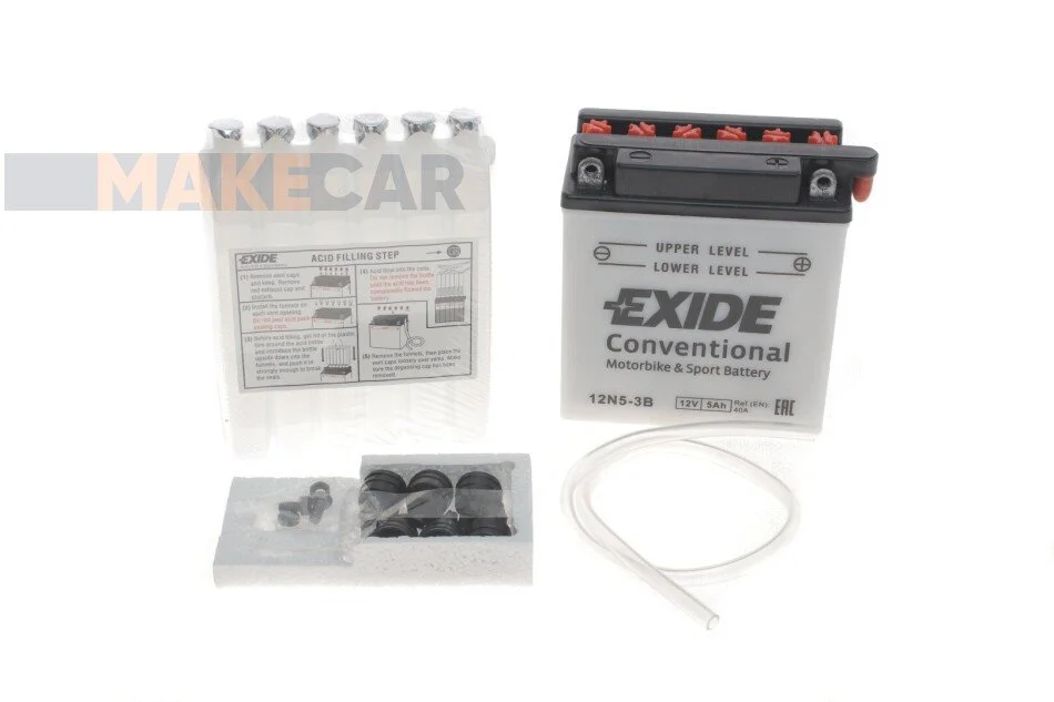 <strong>Стартерна батарея (акумулятор) EXIDE 12N5-3B (фото 1)</strong>
