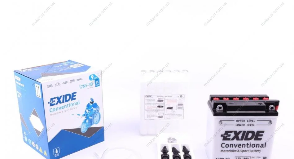 <strong>Акумулятор сухозаряджений AGM 9Ah 85 A EXIDE 12N9-3B (фото 1)</strong>
