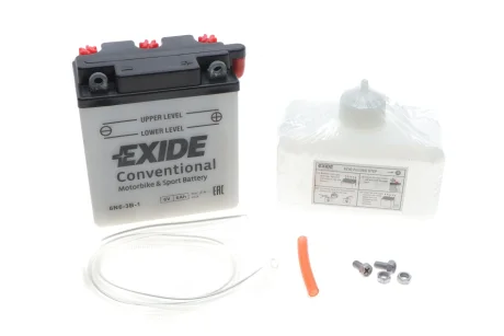Стартерна батарея (акумулятор) для EXIDE 6N6-3B-1 фото товару