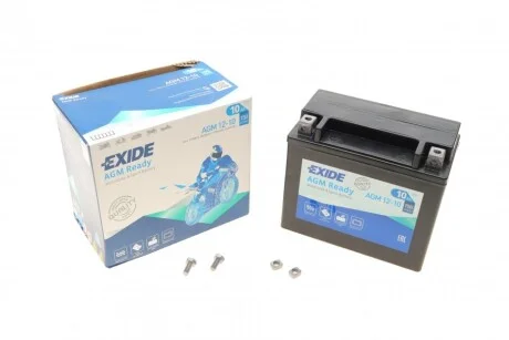 Акумулятор залитий та заряджений AGM 10Ah 150A для EXIDE AGM12-10 фото товару